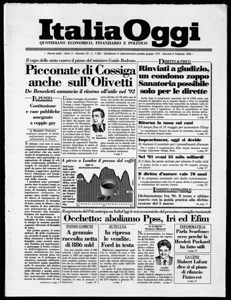 Italia oggi : quotidiano di economia finanza e politica